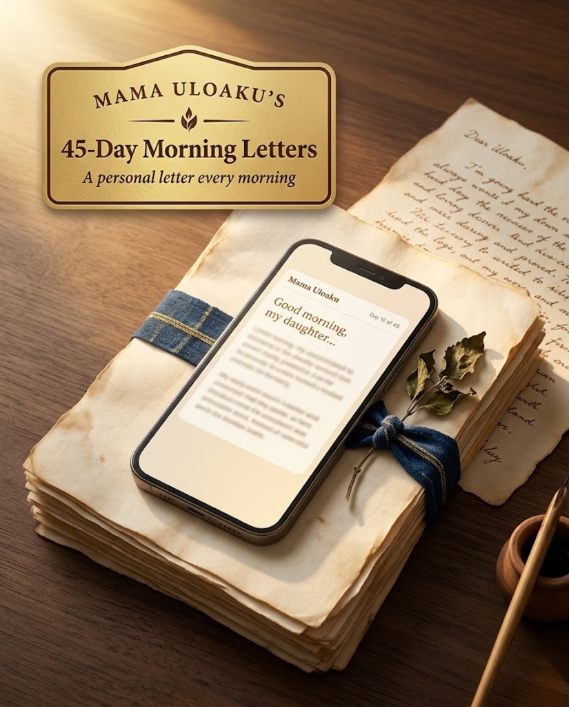 Mama Uloaku's 45-Day Morning Letters 3D Mockup