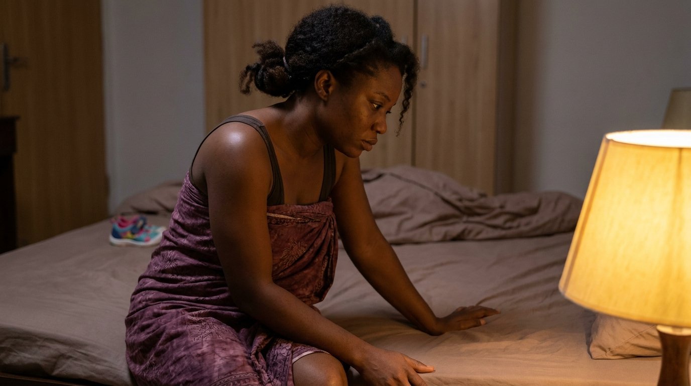 Woman reflecting after childbirth
